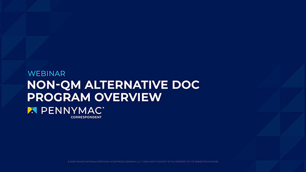 Non-QM Alternative Doc Program Overview